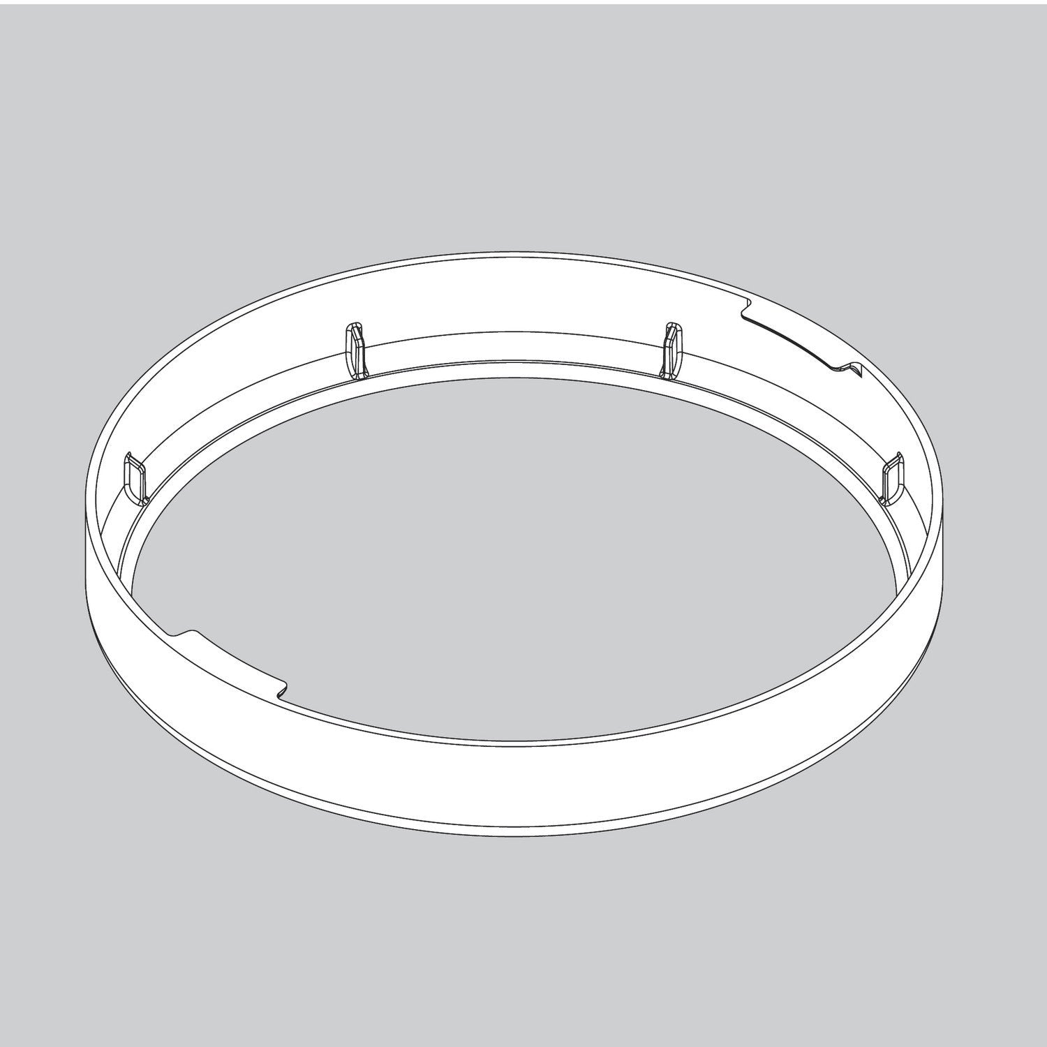 Canopy Trim Ring-Fresh White - 8451201826 Service Parts Hunter 