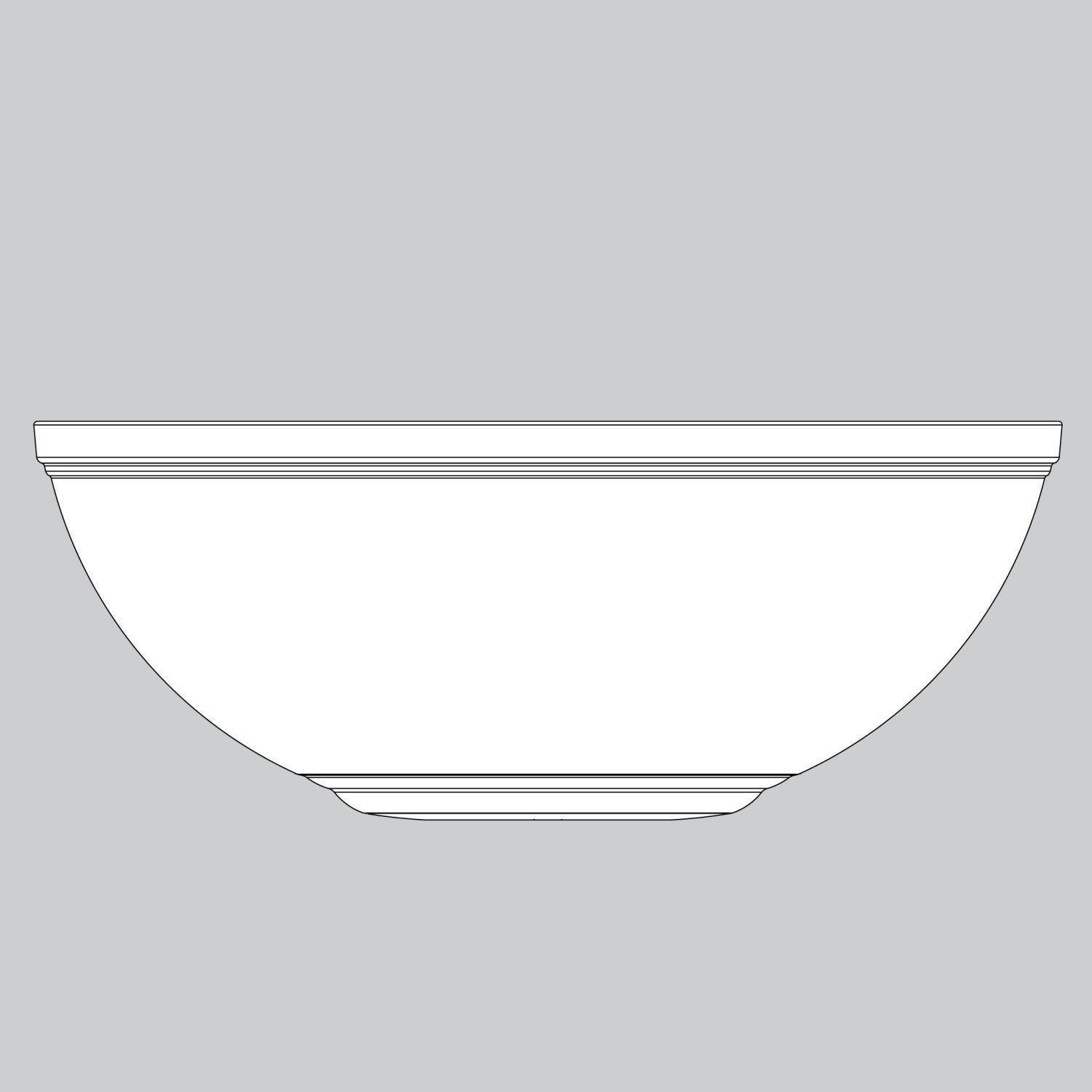 Glass Bowl-Tea Stain - K067201176 Service Parts Hunter 