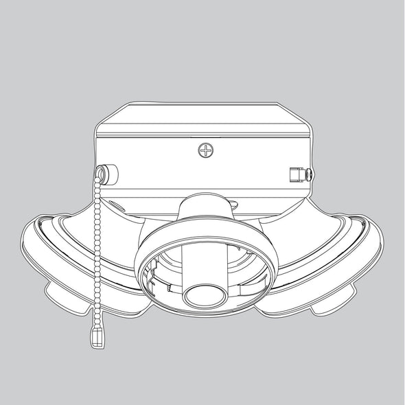 Light Kit Assembly Matte Fresh White - K013322894 Service Parts Hunter 