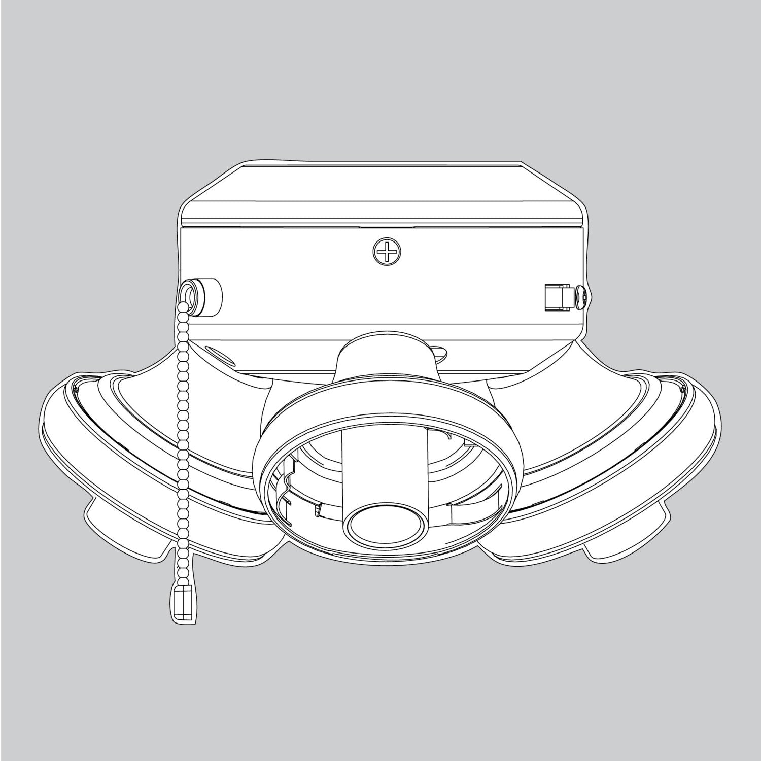 Light Kit Assembly Matte Silver - K013318664 Service Parts Hunter 
