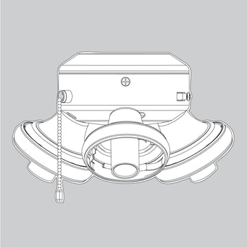 Light Kit Assembly Matte Silver - K013318664 Service Parts Hunter 