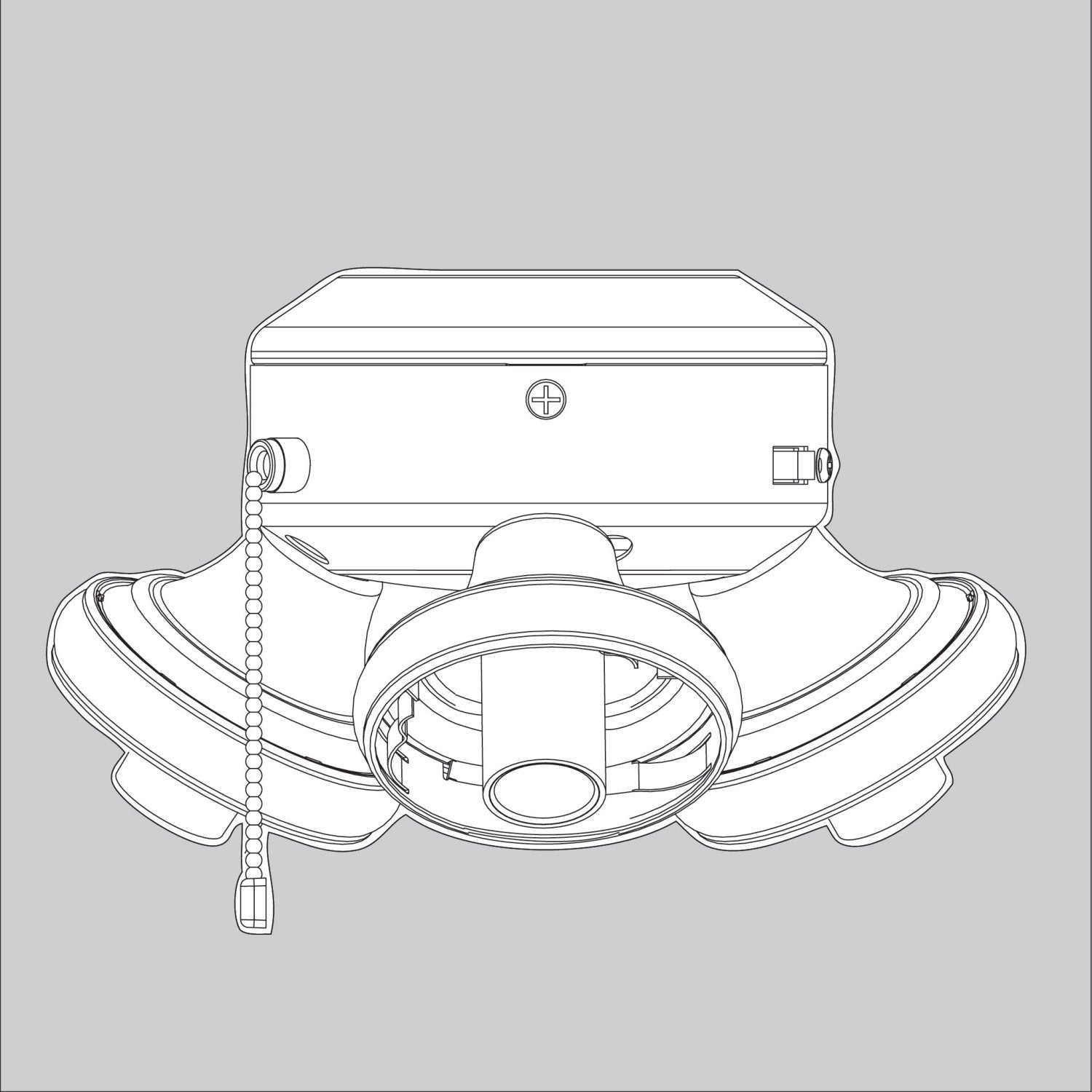 Switch Housing Assembly-Empty-Snow White - K005801203 Service Parts Casablanca 
