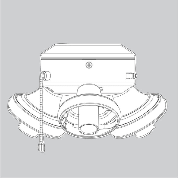 Switch Housing Assembly-Empty-Snow White - K005801203 Service Parts Casablanca 