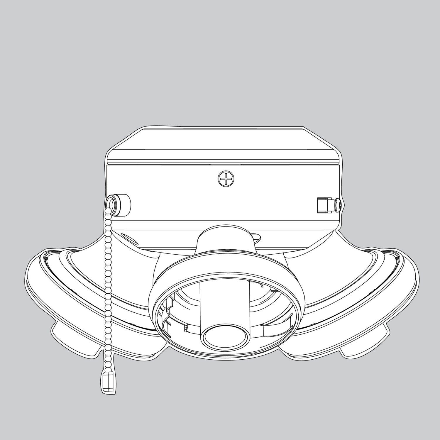 Switch Housing-Empty-Matte Silver - K037501664 Service Parts Hunter 
